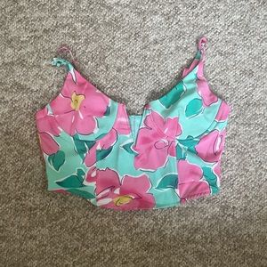 Pacsun LA hearts flower corset top. Size XS